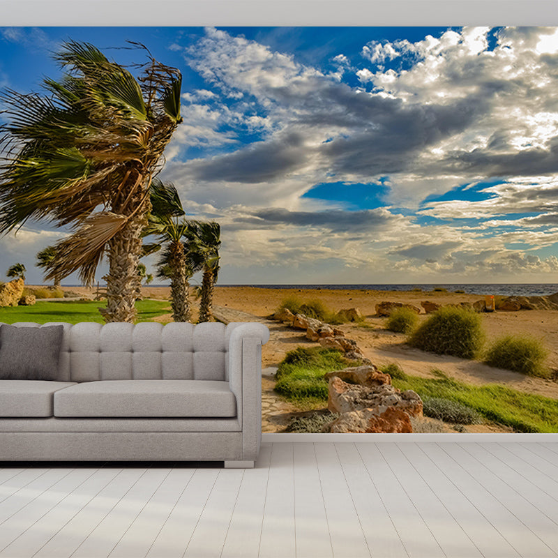 Photography Sky Landscape Mural Mildew Resistant Wall Decor for House Interior