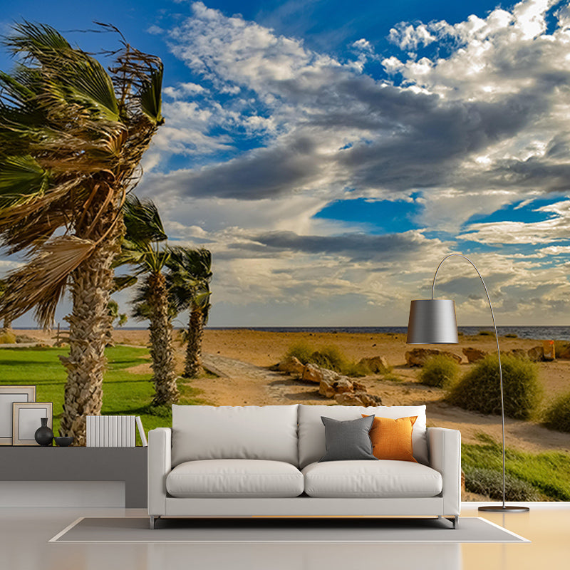 Photography Sky Landscape Mural Mildew Resistant Wall Decor for House Interior