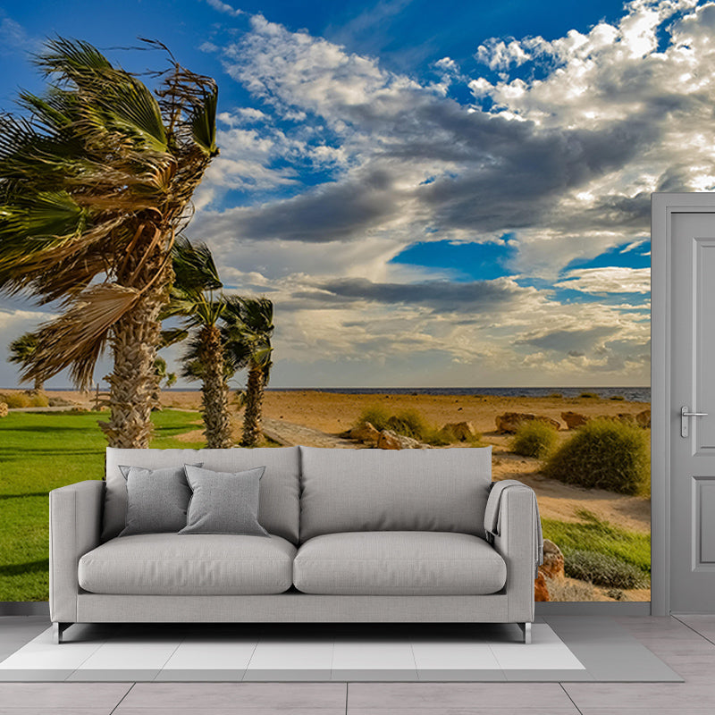 Photography Sky Landscape Mural Mildew Resistant Wall Decor for House Interior