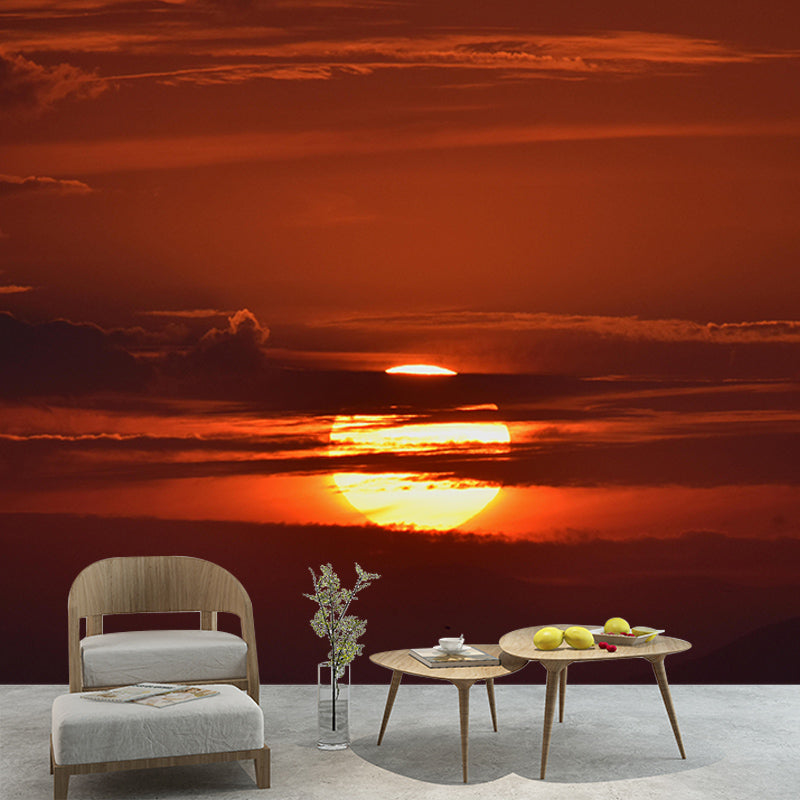 Contemporary Sky Scenery Mural Eco-friendly Home Decor for Sitting Room