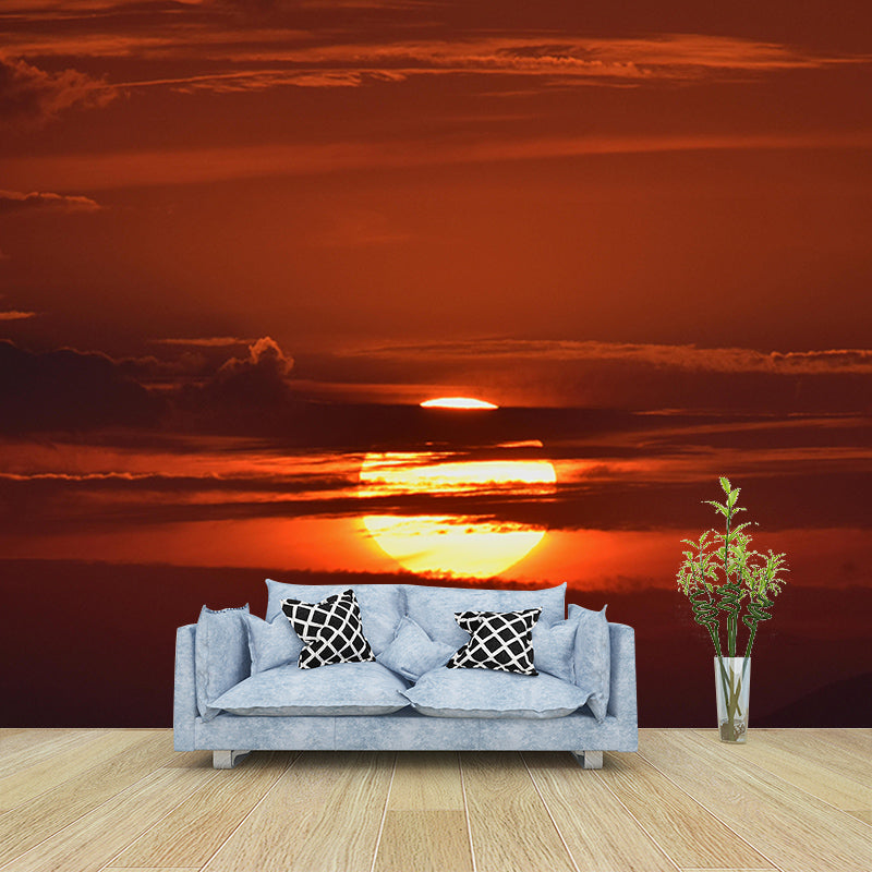 Contemporary Sky Scenery Mural Eco-friendly Home Decor for Sitting Room