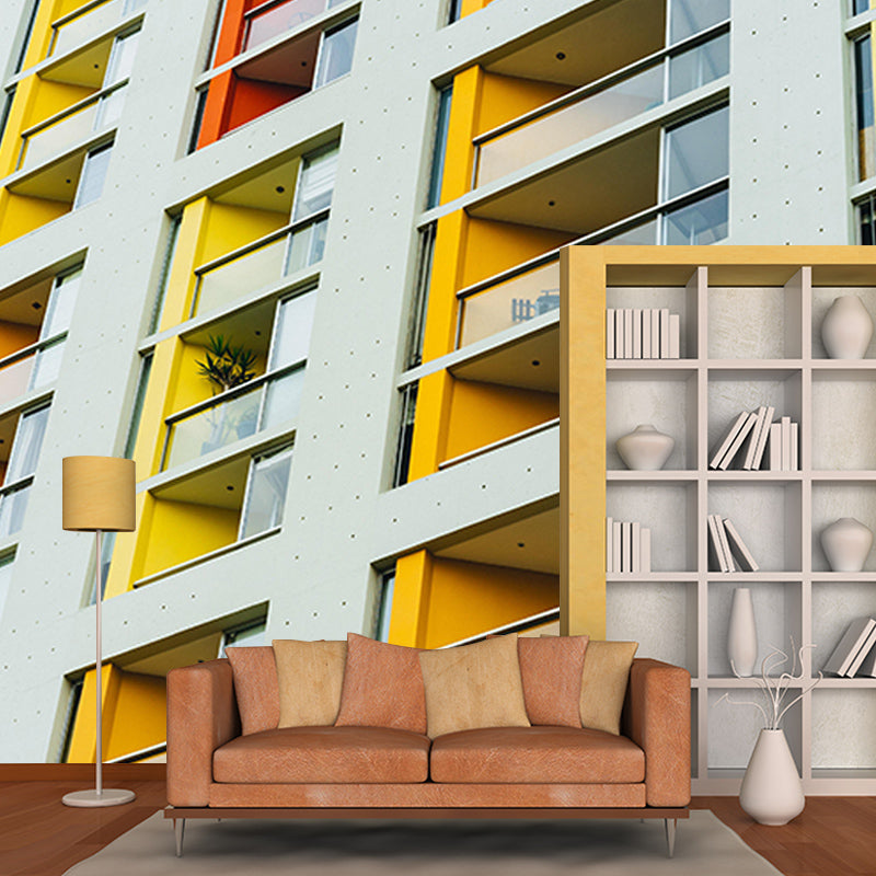 City Construction Mural Wallpaper Environmental Modern Wall Decor Decoration