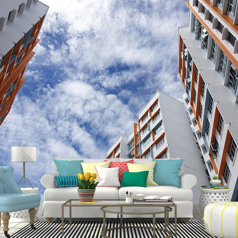 City Construction Mural Wallpaper Environmental Modern Wall Decor Decoration