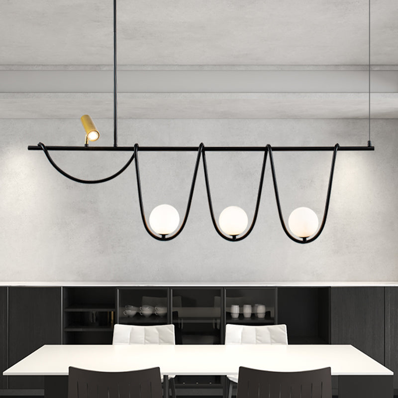 Pendre créatif moderne Light Metal 4-Light Island Light for Dining Room