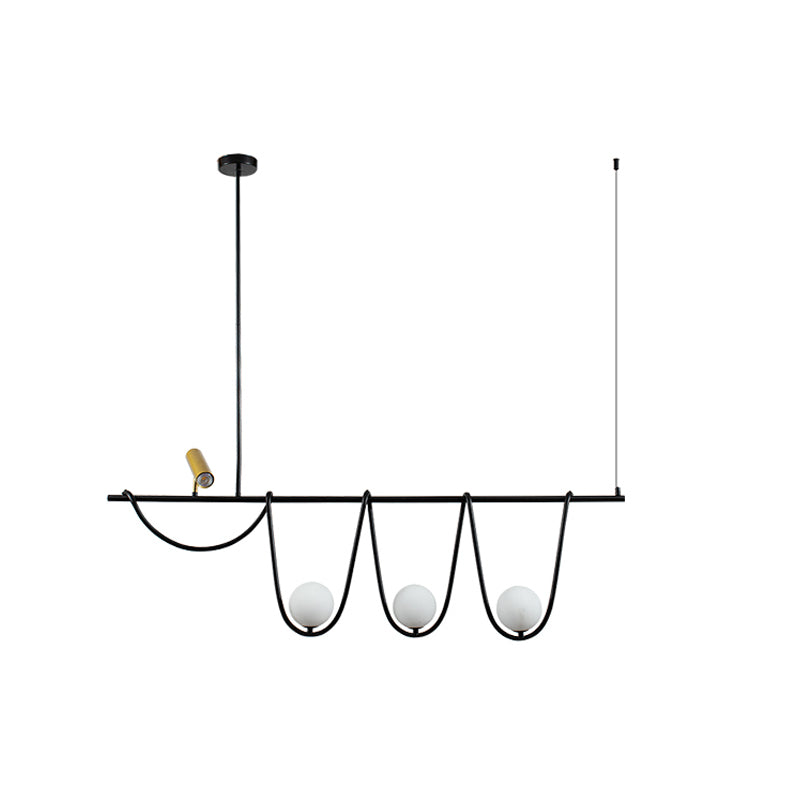 Pendre créatif moderne Light Metal 4-Light Island Light for Dining Room