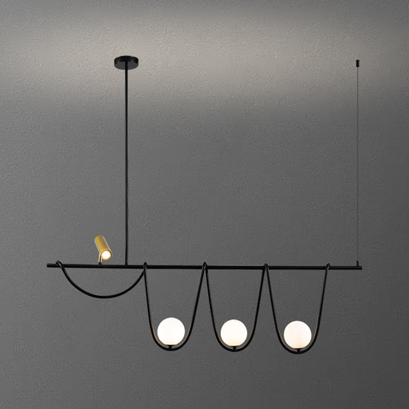 Pendre créatif moderne Light Metal 4-Light Island Light for Dining Room