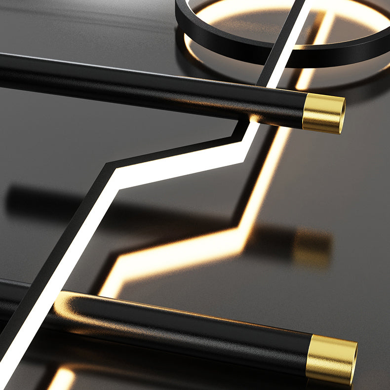 Linear Island Lighting Fixtures Contemporary Metal Pendant Lights For Kitchen Island