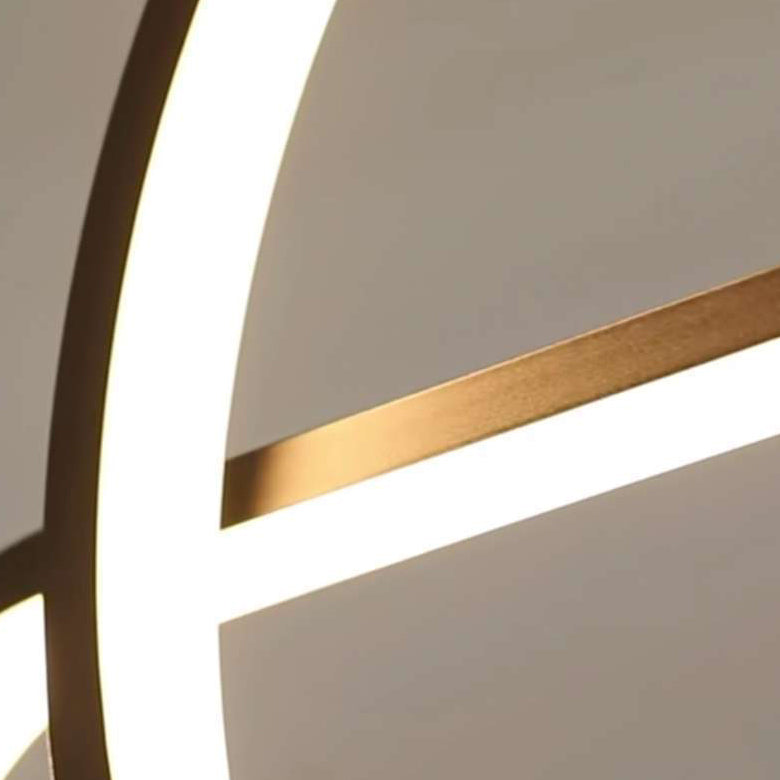 Geometric Island Lighting Modern Metal 3 Light Island Chandelier with Acrylic Shade