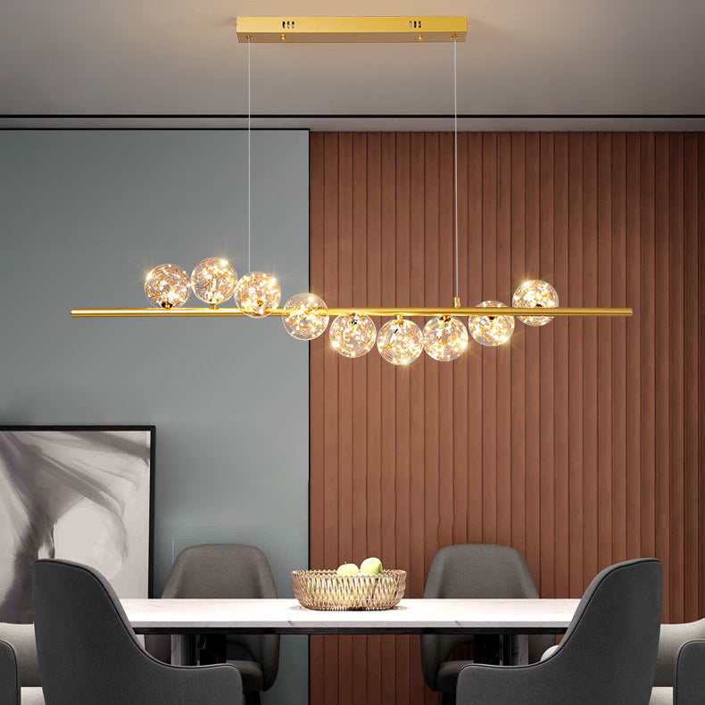 Modern Globe Island Chandelier Lights Glass Chandelier Lighting Fixtures