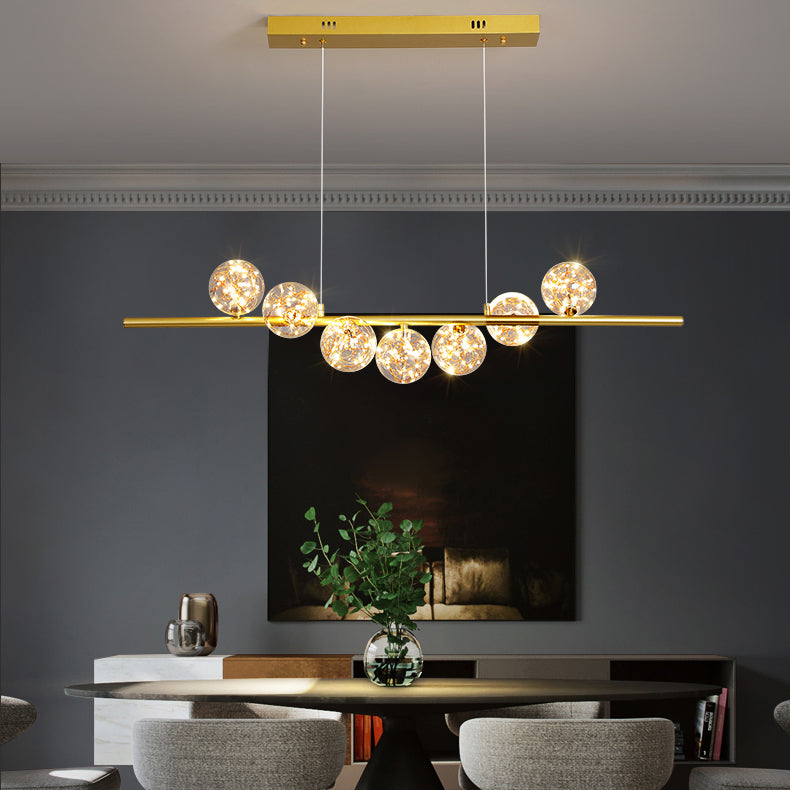 Modern Globe Island Chandelier Lights Glass Chandelier Lighting Fixtures