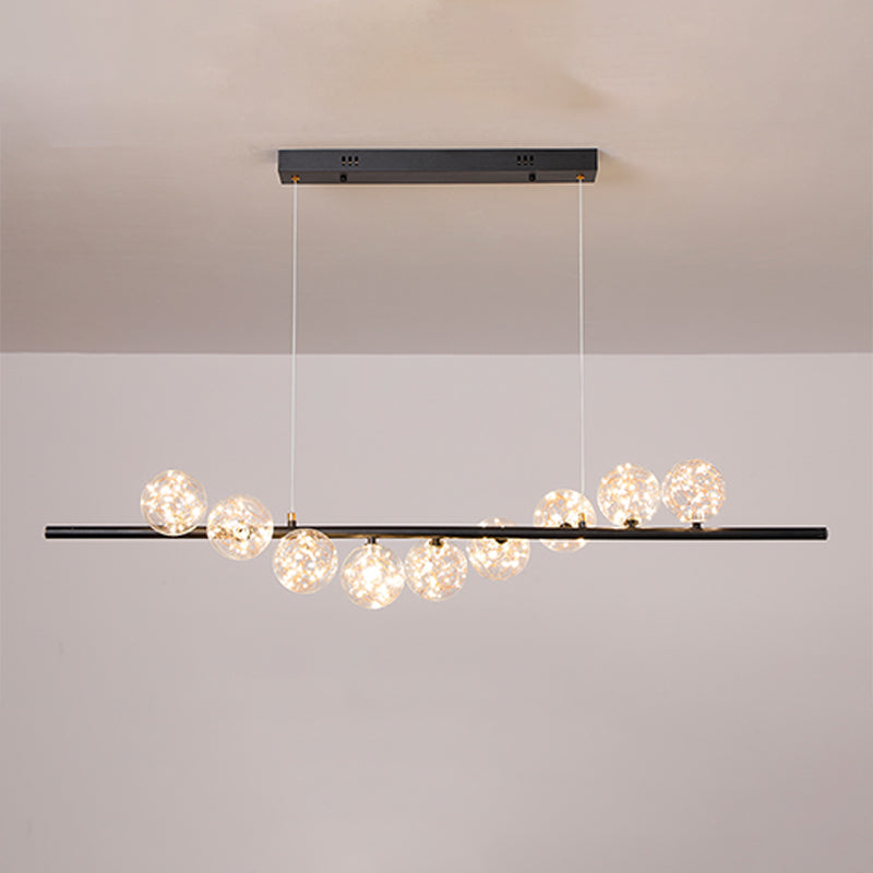 Modern Globe Island Chandelier Lights Glass Chandelier Lighting Fixtures