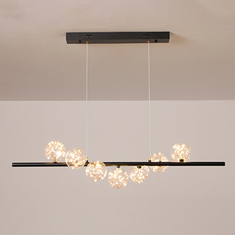 Modern Globe Island Chandelier Lights Glass Chandelier Lighting Fixtures