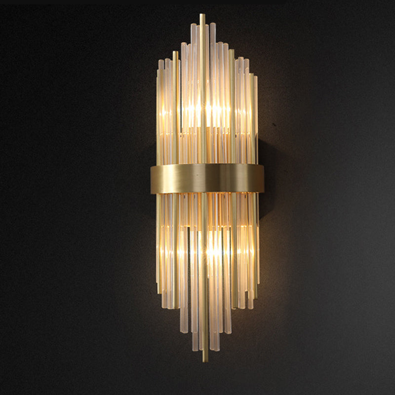 Kristallgeometrischer Schatten 2 Leichter Wandleuchten moderner Wandmontageleuchte in Gold