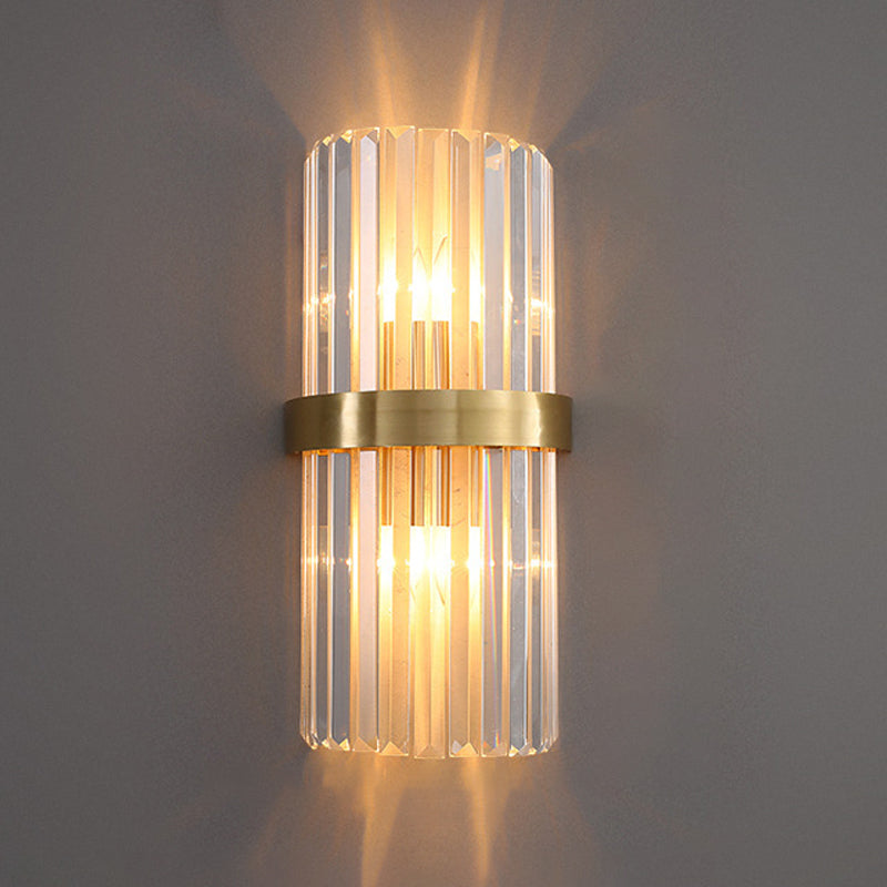 Kristallgeometrischer Schatten 2 Leichter Wandleuchten moderner Wandmontageleuchte in Gold
