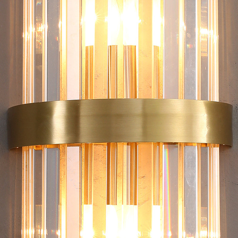 Kristallgeometrischer Schatten 2 Leichter Wandleuchten moderner Wandmontageleuchte in Gold