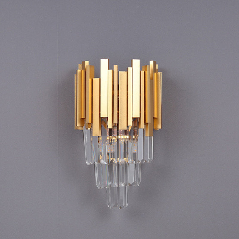 Kristallgeometrische Schatten Wandleuchte moderne Wandhalterung Leuchte in Messing