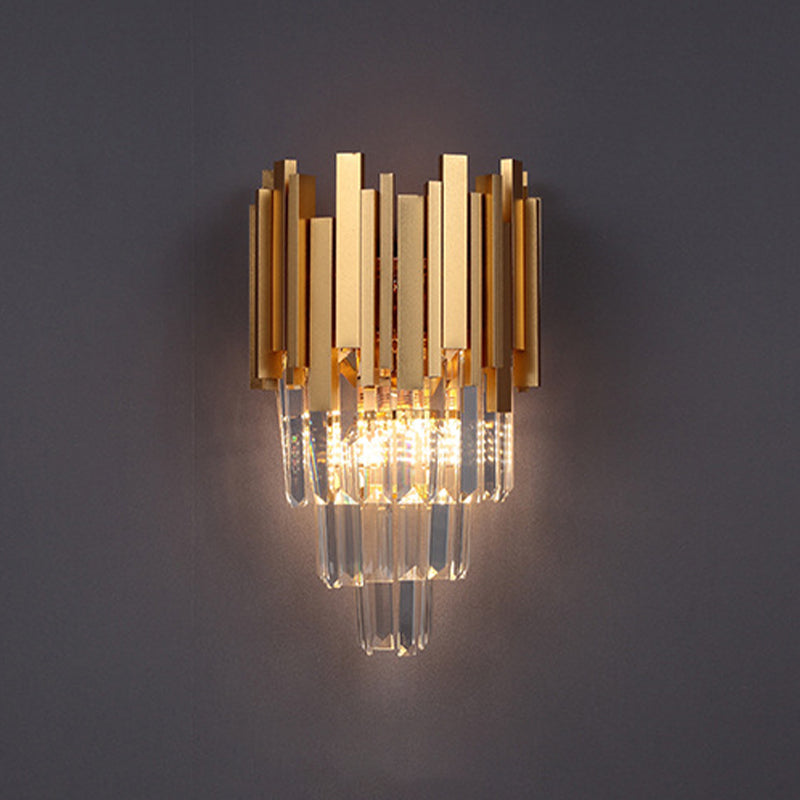 Kristallgeometrische Schatten Wandleuchte moderne Wandhalterung Leuchte in Messing