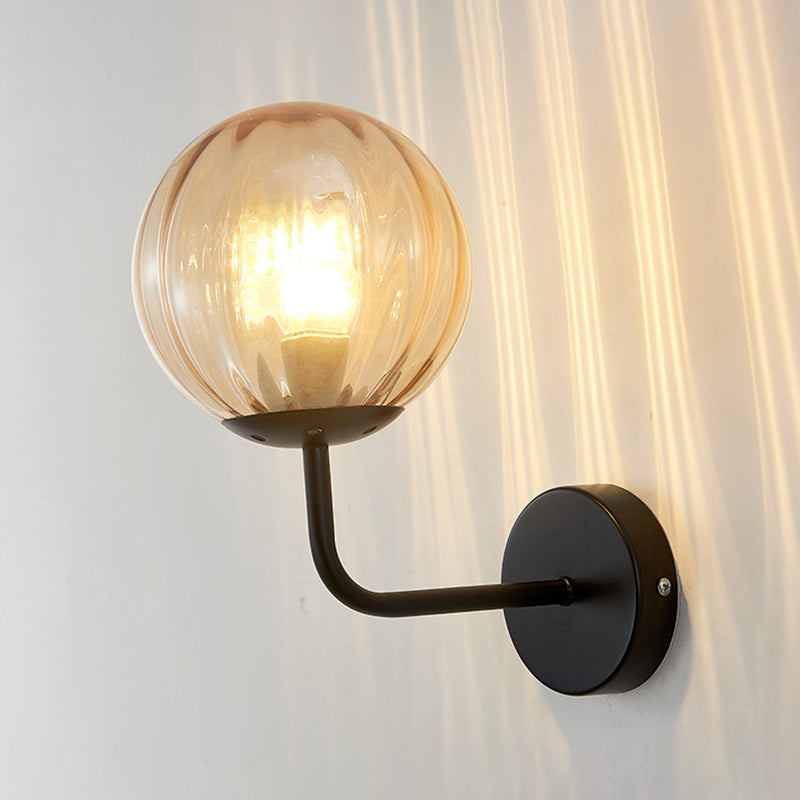 Kugelschatten 1-Licht Wandleuchte moderne Glas Wandmontage Leuchte Leuchte