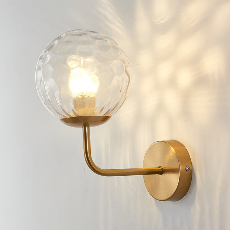 Kugelschatten 1-Licht Wandleuchte moderne Glas Wandmontage Leuchte Leuchte
