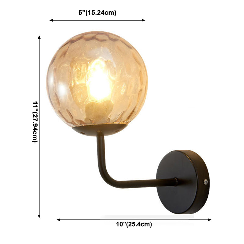 Kugelschatten 1-Licht Wandleuchte moderne Glas Wandmontage Leuchte Leuchte