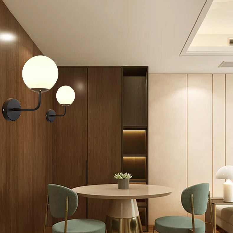 Kugelschatten 1-Licht Wandleuchte moderne Glas Wandmontage Leuchte Leuchte