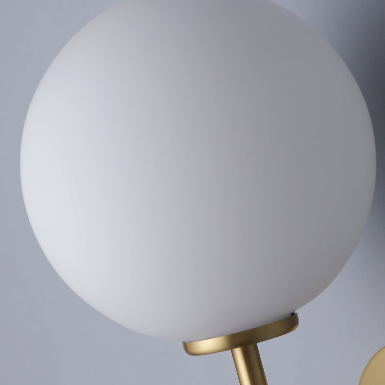 Glas Globus Wandbeleuchtung Merkmale moderner Stil 1 Lichtwandmontiertes Leuchten in Gold