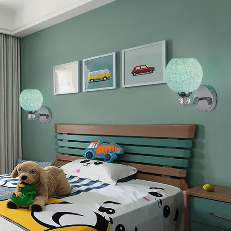 Glasgeometrische Wandbeleuchtung mit modernen Stil 1 leichte Wandmontageleuchte für Schlafzimmer