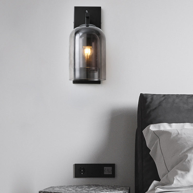 Glasröhrenwandmontaglampen zeitgenössische 1 leichte Wandleuchte Leuchten