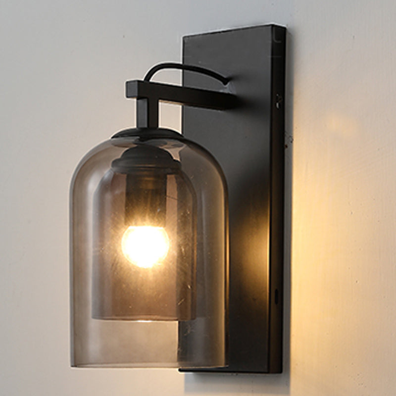 Glasröhrenwandmontaglampen zeitgenössische 1 leichte Wandleuchte Leuchten