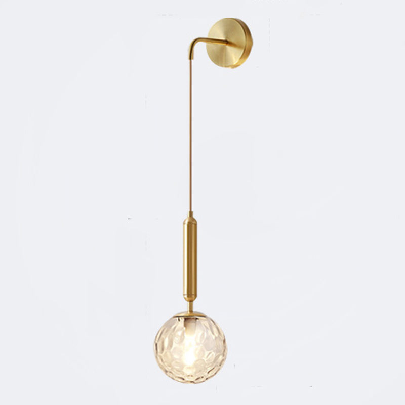Glas kugelförmige Wandlampen zeitgenössische 1 leichte Wandleuchte Leuchten