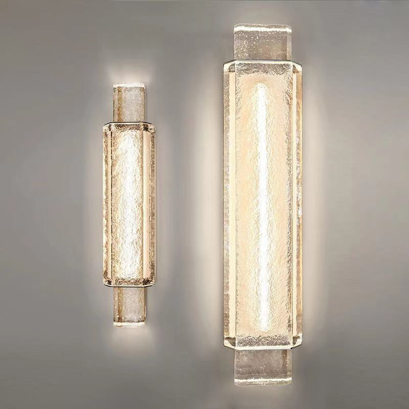 Kristall lineare Wandmontaglampen zeitgenössische 1 leichte LED -Wandleuchte Leuchte