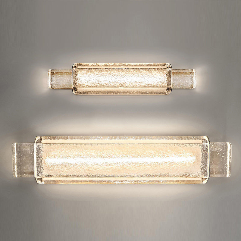 Kristall lineare Wandmontaglampen zeitgenössische 1 leichte LED -Wandleuchte Leuchte