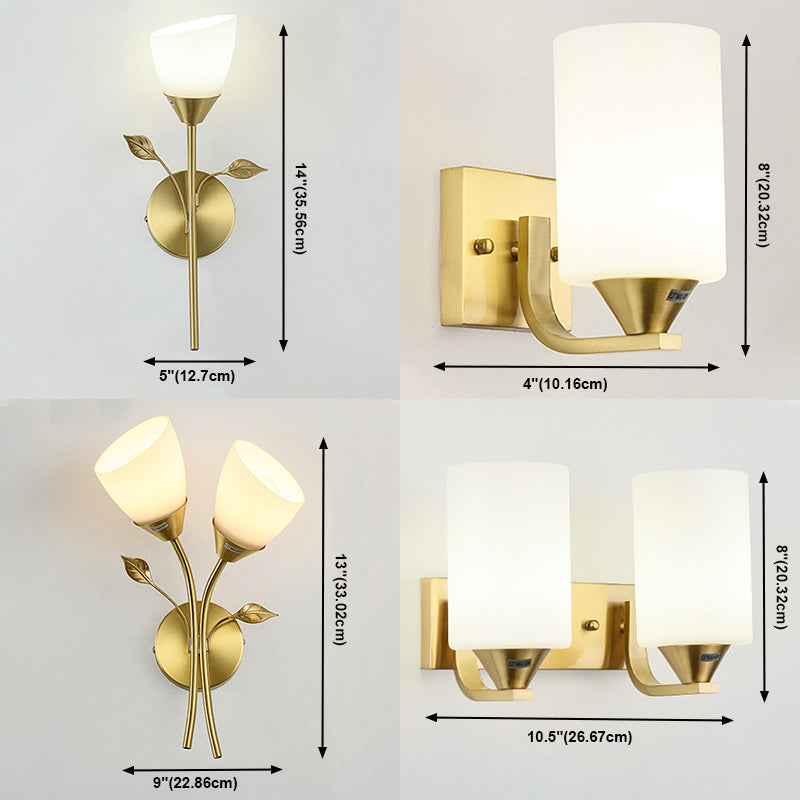 Geometrische mit Glas montierte Lampen zeitgenössischer Multi -Licht -Wandleuchte Leuchte