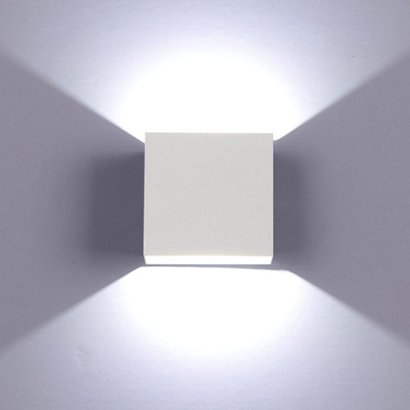 Metall quadratische Wandlampen zeitgenössische 1 leichte LED -Wandleuchte Leuchte