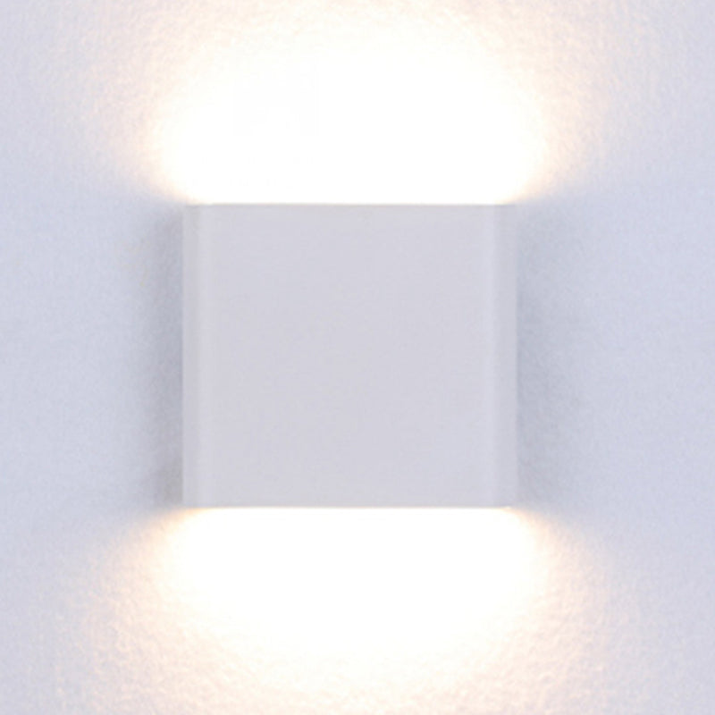 Metall quadratische Wandlampen zeitgenössische 1 leichte LED -Wandleuchte Leuchte
