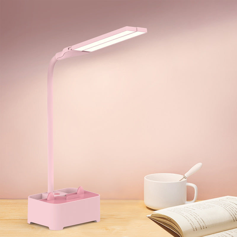 Lampade da comodino rettangolo Modern Plastica a 2 lampade da tavolo da notte leggera