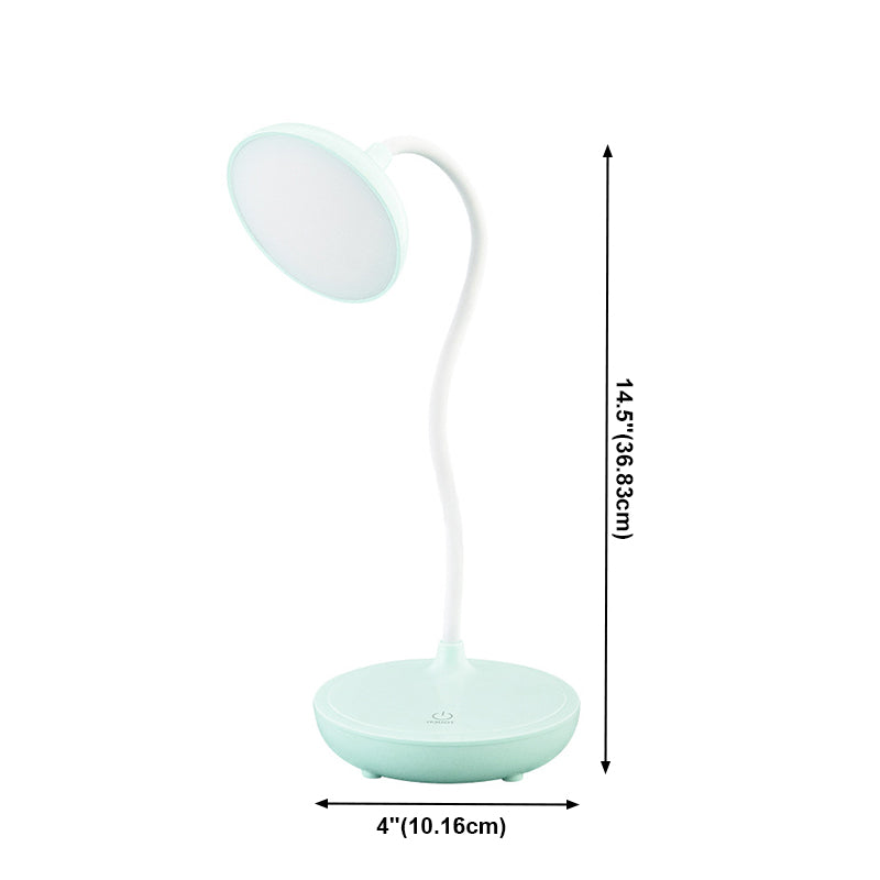 Lampade per comodini rotondi Modern Plastic 1 Lampada da tavolo a LED LED