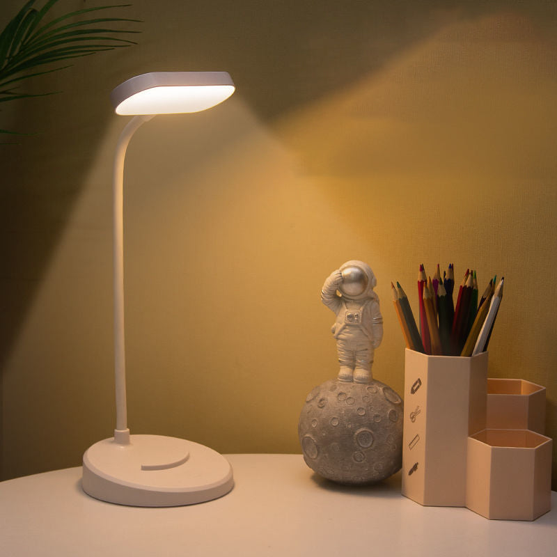 Modern Oval Nightstand Lamps Plastic 1 Light Led Night Table Lamps