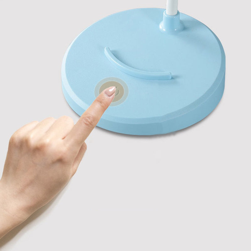 Modern Oval Nightstand Lamps Plastic 1 Light Led Night Table Lamps