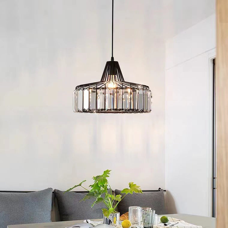 Moderne Style Bowl Shade Hängende leichte Kristalllampe für das Restaurant mit Kreation