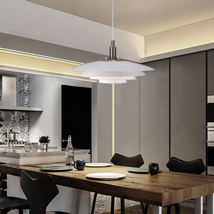 Pentola per tonalità Accendere illuminazione in stile moderno metallo 1 luci lampada a sospensione per camera da letto