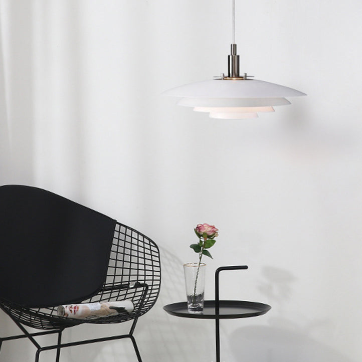 Pentola per tonalità Accendere illuminazione in stile moderno metallo 1 luci lampada a sospensione per camera da letto