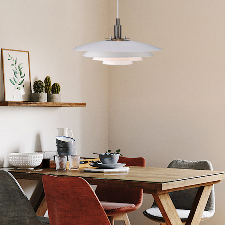 Pentola per tonalità Accendere illuminazione in stile moderno metallo 1 luci lampada a sospensione per camera da letto