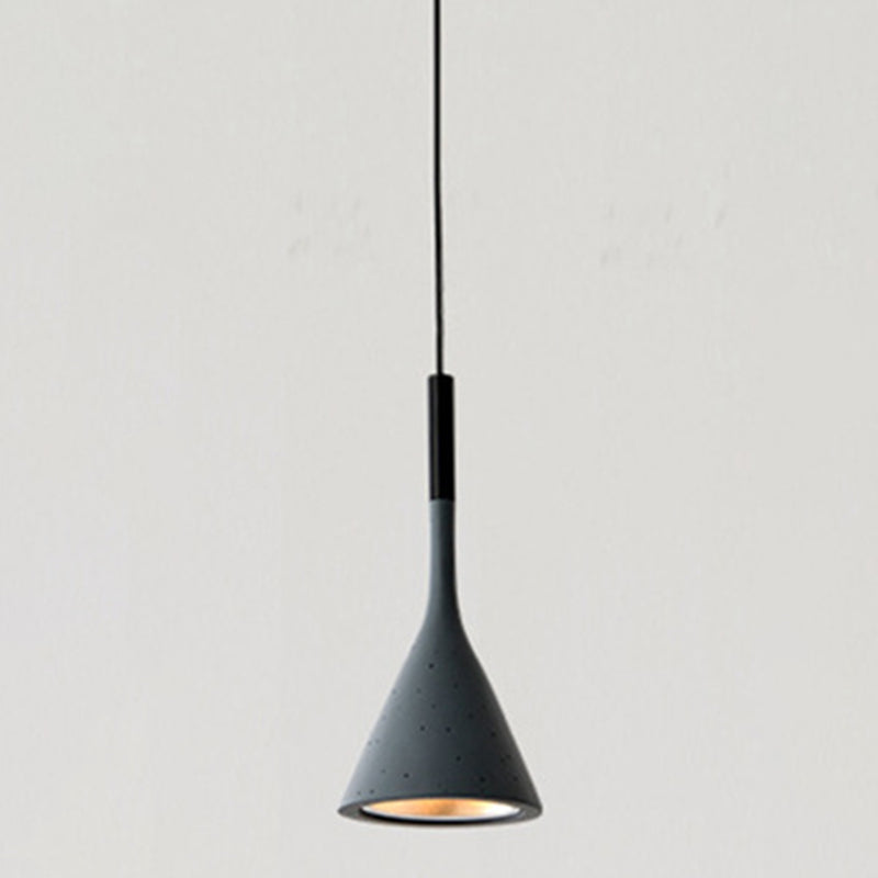 Aluminium Tapered Pendant Light in Modern Creative Style Wrought Iron Hanging Lamp for Bedroom