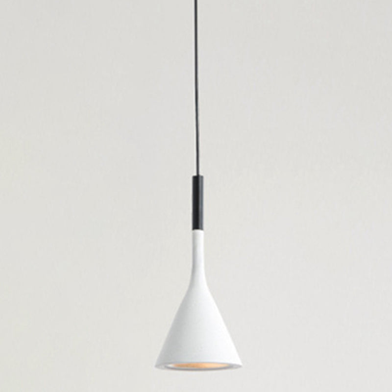 Aluminium Tapered Pendant Light in Modern Creative Style Wrought Iron Hanging Lamp for Bedroom