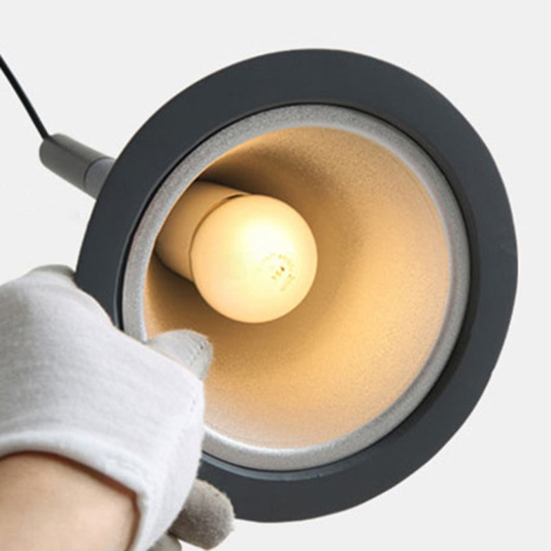 Aluminium Tapered Pendant Light in Modern Creative Style Wrought Iron Hanging Lamp for Bedroom