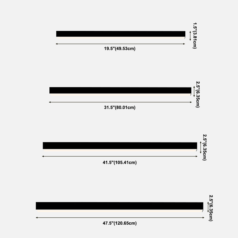 Rectangle LED Flush Monte Light Modern Simple Massimale Lampada per Living Room