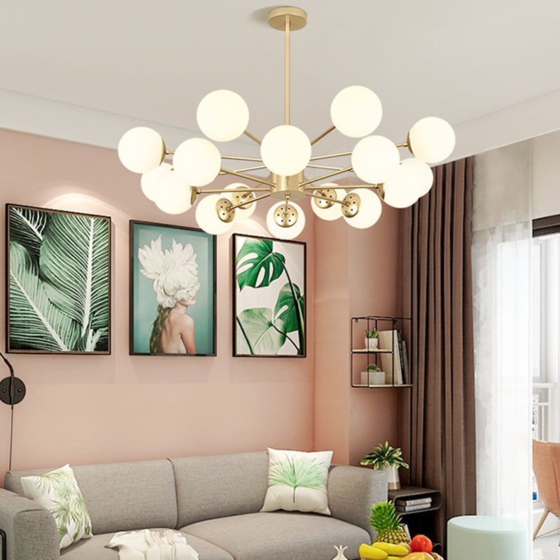 Moderne stijl ophanging hanglamp woonkamer hangend licht met glazen schaduw