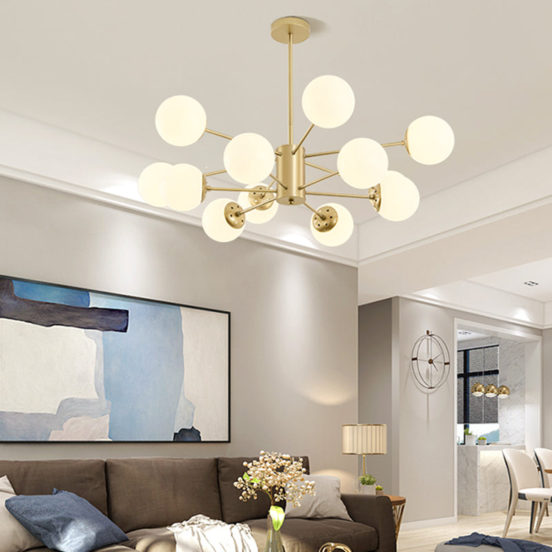 Moderne stijl ophanging hanglamp woonkamer hangend licht met glazen schaduw