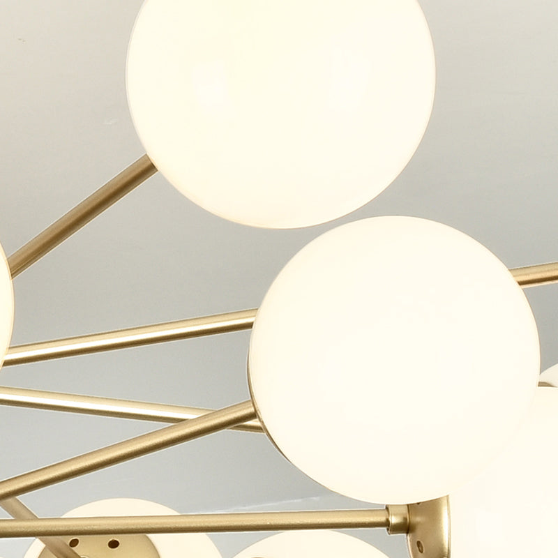 Moderne stijl ophanging hanglamp woonkamer hangend licht met glazen schaduw